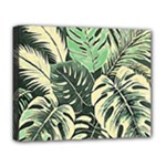 Abstract Art Tropical Leaves Deluxe Canvas 20  x 16  (Stretched)