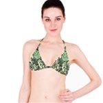 Abstract Art Tropical Leaves Classic Bikini Top