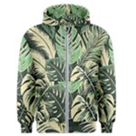 Abstract Art Tropical Leaves Men s Zipper Hoodie