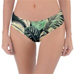 Abstract Art Tropical Leaves Reversible Classic Bikini Bottoms