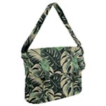 Abstract Art Tropical Leaves Buckle Messenger Bag