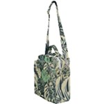 Abstract Art Tropical Leaves Crossbody Day Bag