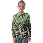 Abstract Art Tropical Leaves Kids  Long Sleeve Shirt