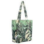 Abstract Art Tropical Leaves Everyday Shoulder Bag with Pouch Bag