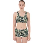 Abstract Art Tropical Leaves Work It Out Gym Set