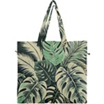 Abstract Art Tropical Leaves Canvas Travel Bag