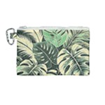 Abstract Art Tropical Leaves Canvas Cosmetic Bag (Medium)