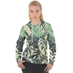 Abstract Art Tropical Leaves Women s Overhead Hoodie