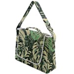 Abstract Art Tropical Leaves Box Up Messenger Bag