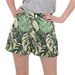 Abstract Art Tropical Leaves Women s Ripstop Shorts