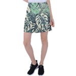 Abstract Art Tropical Leaves Tennis Skirt