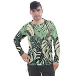 Abstract Art Tropical Leaves Men s Pique Long Sleeve T-Shirt