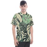 Abstract Art Tropical Leaves Men s Polo T-Shirt