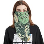 Abstract Art Tropical Leaves Face Covering Bandana (Triangle)