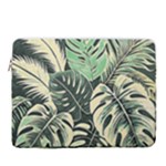 Abstract Art Tropical Leaves 15  Vertical Laptop Sleeve Case With Pocket