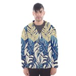 Abstract Art Tropical Leaves Men s Hooded Windbreaker