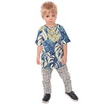 Abstract Art Tropical Leaves Kids  Raglan T-Shirt