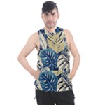 Abstract Art Tropical Leaves Men s Sleeveless Hoodie