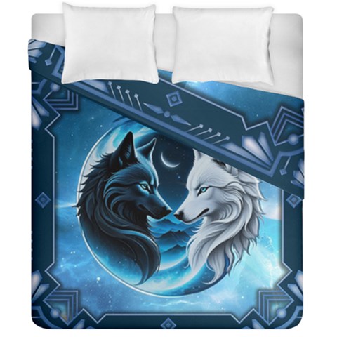 Awesome Wolves Duvet Cover Double Side (California King Size) from ArtsNow.com