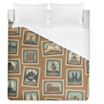 Retro Postage Seamless Pattern Duvet Cover (Queen Size)