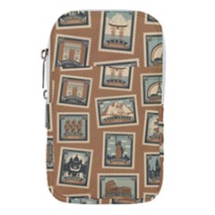 Retro Postage Seamless Pattern Waist Pouch (Small) from ArtsNow.com