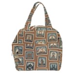 Retro Postage Seamless Pattern Boxy Hand Bag