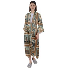 Maxi Satin Kimono 