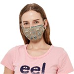 Retro Postage Seamless Pattern Crease Cloth Face Mask (Adult)