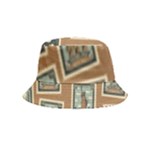 Retro Postage Seamless Pattern Inside Out Bucket Hat (Kids)