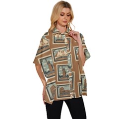 Women s Batwing Button Up Shirt 