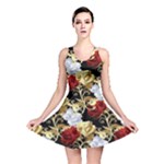 Roses Seamless Pattern Floral Reversible Skater Dress