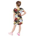 Kids  Short Sleeve Velvet Dress 