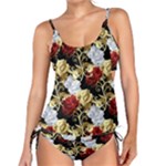 Roses Seamless Pattern Floral Tankini Set