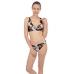 Roses Seamless Pattern Floral Classic Banded Bikini Set 