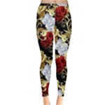 Roses Seamless Pattern Floral Inside Out Leggings