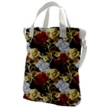 Roses Seamless Pattern Floral Canvas Messenger Bag