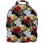 Roses Seamless Pattern Floral Mini Full Print Backpack