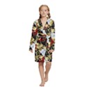 Kids  Long Sleeve Velvet Lounge Robe 