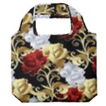 Roses Seamless Pattern Floral Premium Foldable Grocery Recycle Bag