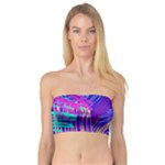 Seamless Vintage Pattern Retro 80s Or 90s Style Abstract Bandeau Top