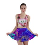 Seamless Vintage Pattern Retro 80s Or 90s Style Abstract Mini Skirt