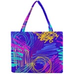 Seamless Vintage Pattern Retro 80s Or 90s Style Abstract Mini Tote Bag