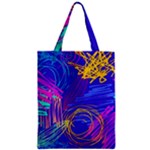 Seamless Vintage Pattern Retro 80s Or 90s Style Abstract Zipper Classic Tote Bag