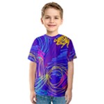 Seamless Vintage Pattern Retro 80s Or 90s Style Abstract Kids  Sport Mesh T-Shirt