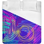 Seamless Vintage Pattern Retro 80s Or 90s Style Abstract Duvet Cover (King Size)