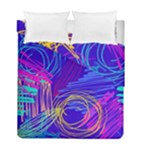 Seamless Vintage Pattern Retro 80s Or 90s Style Abstract Duvet Cover Double Side (Full/ Double Size)