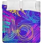 Seamless Vintage Pattern Retro 80s Or 90s Style Abstract Duvet Cover Double Side (King Size)