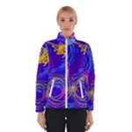 Seamless Vintage Pattern Retro 80s Or 90s Style Abstract Women s Bomber Jacket