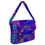 Seamless Vintage Pattern Retro 80s Or 90s Style Abstract Buckle Messenger Bag