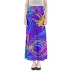 Seamless Vintage Pattern Retro 80s Or 90s Style Abstract Full Length Maxi Skirt